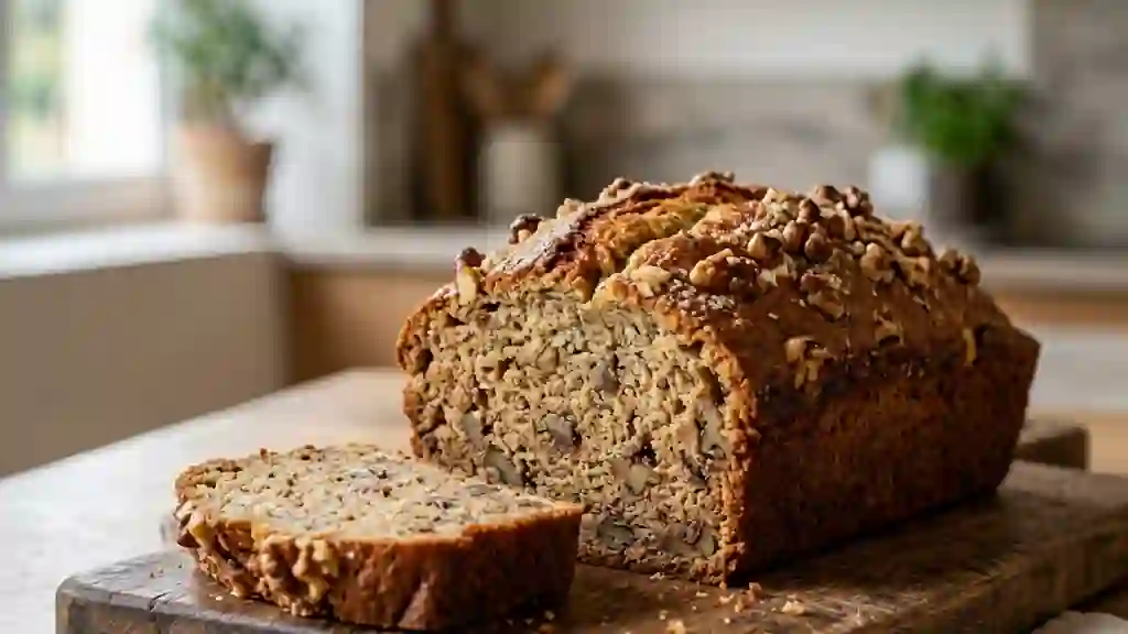 Banana Bread Fondant aux Noix - Photo de présentation