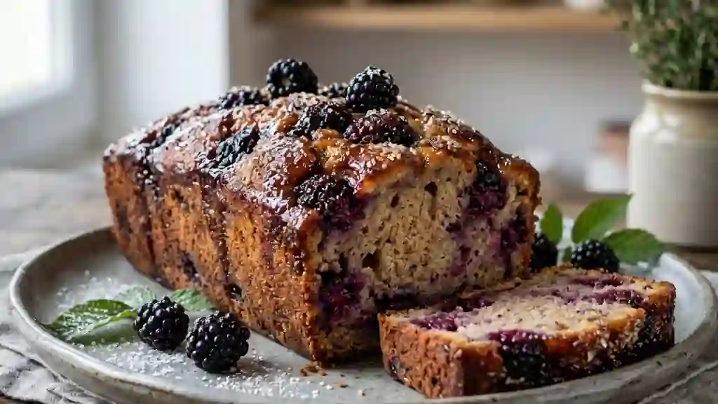 Pain brioché aux mûres caramélisées - Photo de présentation