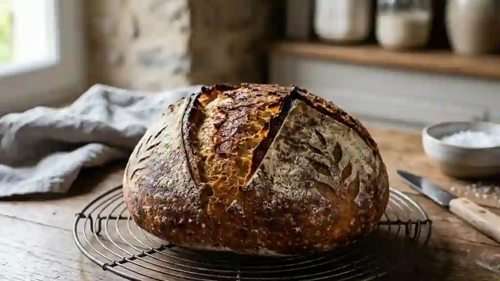 Miche croustillante à la mie tendre - Photo de présentation