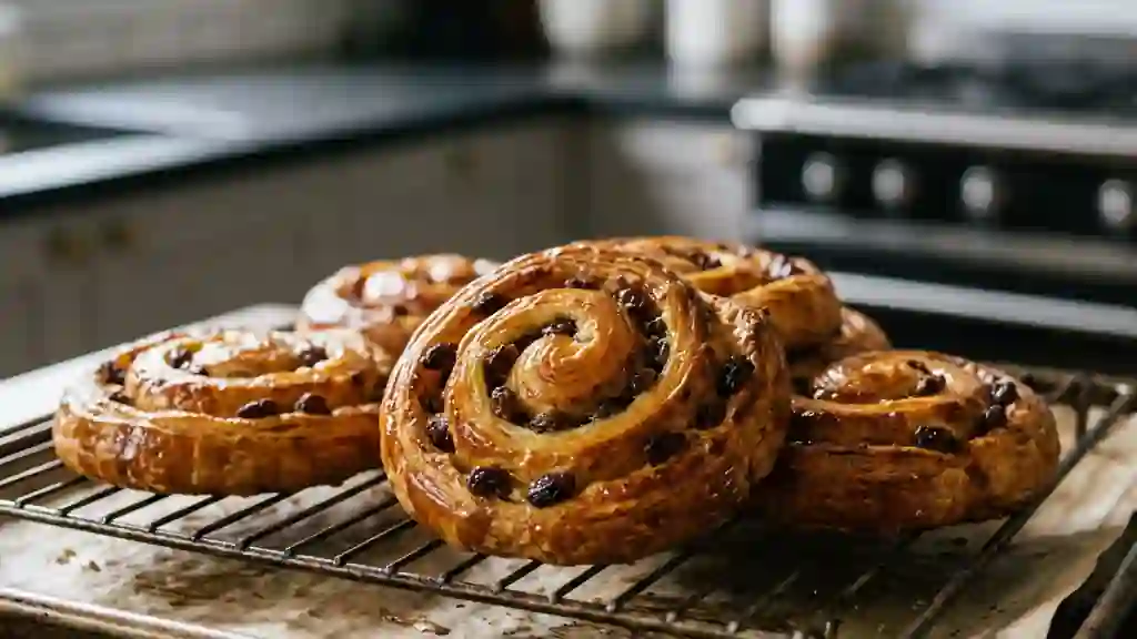 Pains aux raisins fondants et vanillés - Photo de présentation