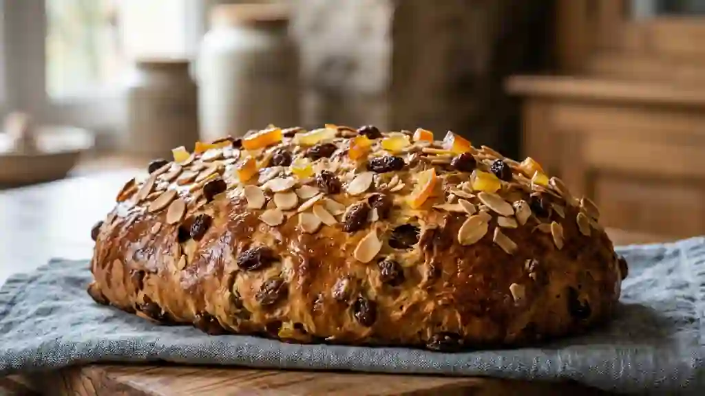 Pain de Noël moelleux aux fruits confits - Photo de présentation