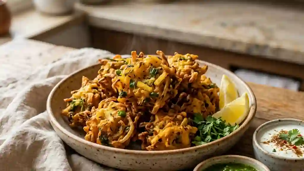 Pakoras de légumes croustillants au cumin - Photo de présentation