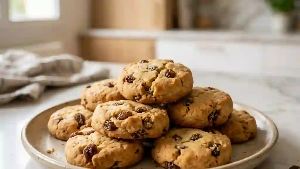 Palets fondants aux raisins et vanille - Photo de présentation