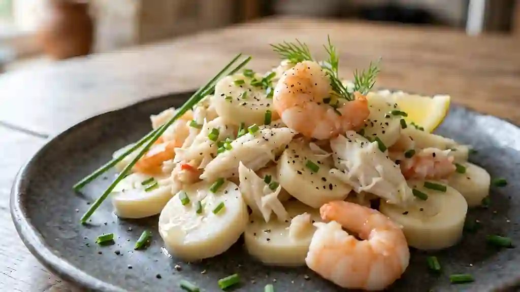 Palmiers Fondants au Crabe et Crevettes - Photo de présentation