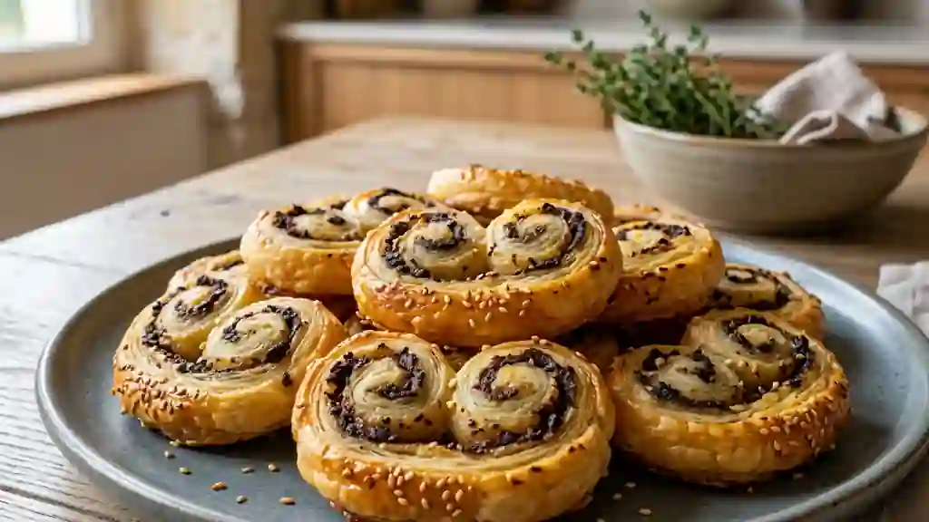 Palmiers Tapenade et Sésame Ultra-Croustillants - Photo de présentation