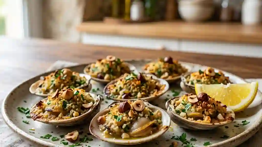 Palourdes gratinées au beurre de noisettes - Photo de présentation