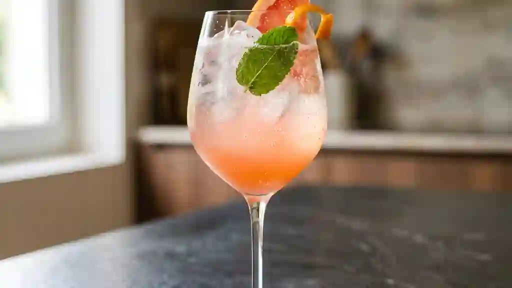 Pamplemousse pétillant à la menthe fraîche - Photo de présentation