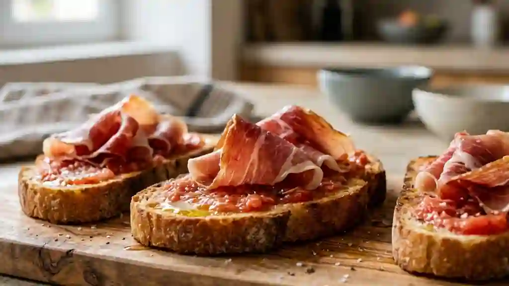 Pan con tomate croustillant au Serrano - Photo de présentation