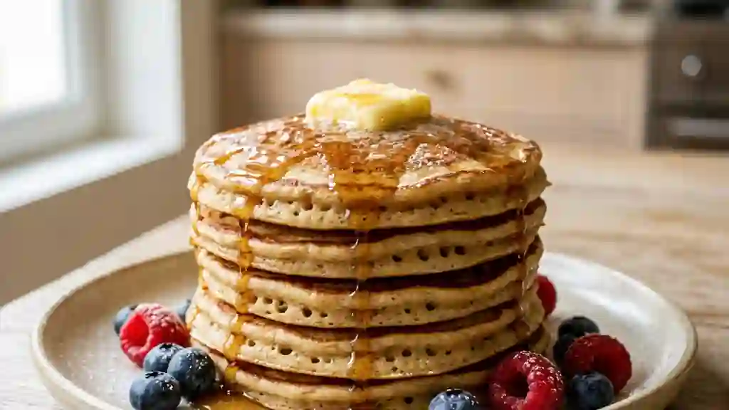 Pancakes Moelleux au Sucre Roux et Vanille - Photo de présentation