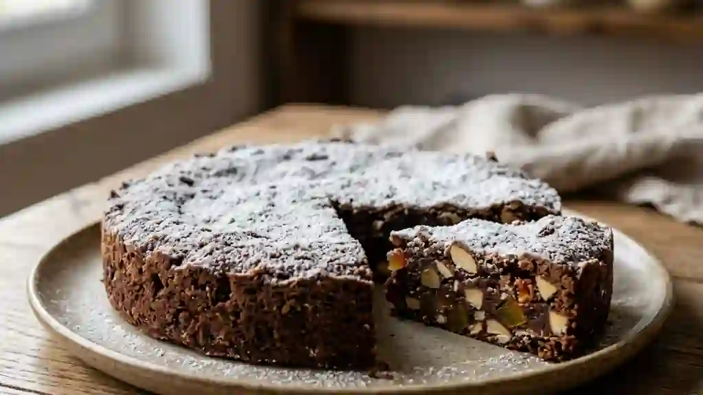 Panforte épicé aux fruits confits et amandes - Photo de présentation