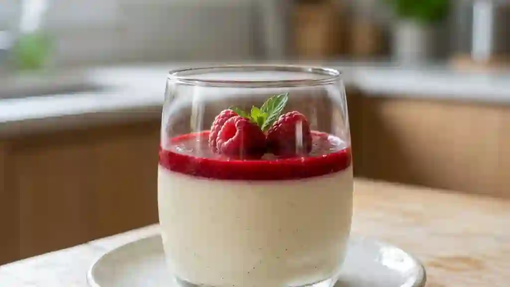 Panna Cotta Vanille et Coulis Acidulé - Photo de présentation