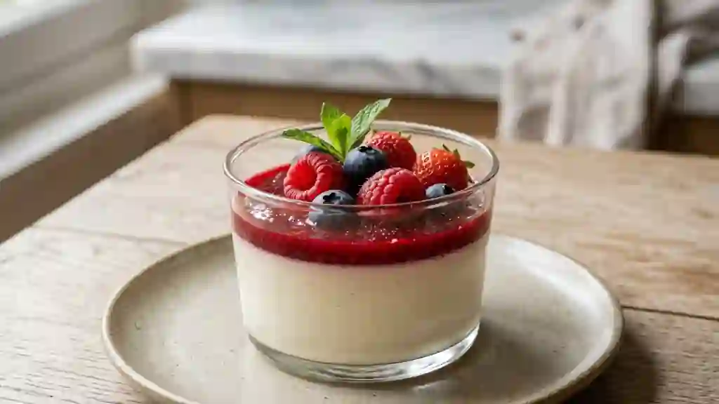 Panna Cotta Vanillée Fondante et Crémeuse - Photo de présentation