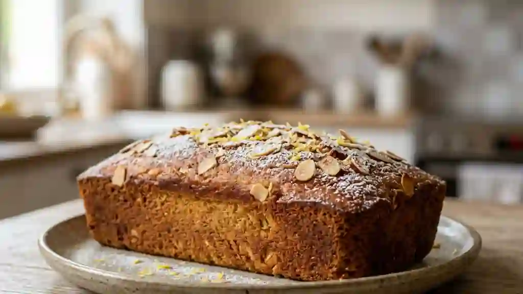 Panrozzo fondant à l'amande et au citron - Photo de présentation