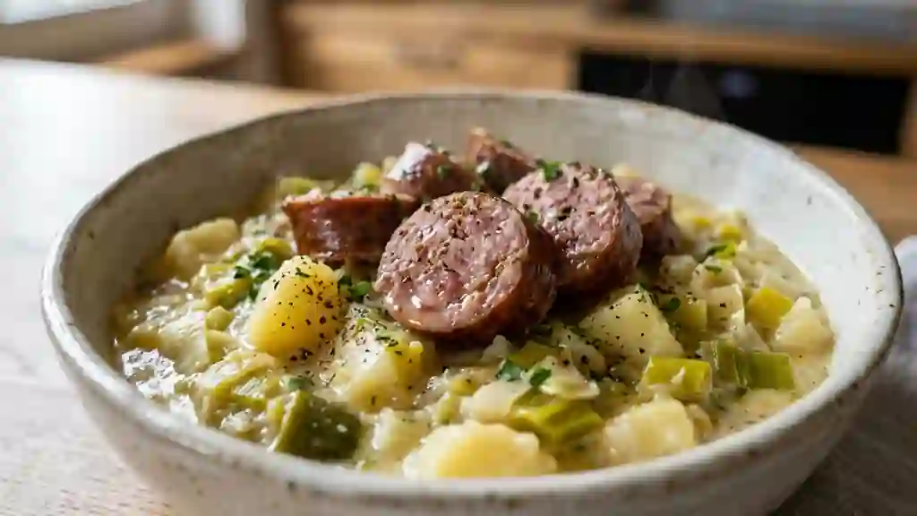Papet Vaudois Fondant et Saucisse Fumée - Photo de présentation