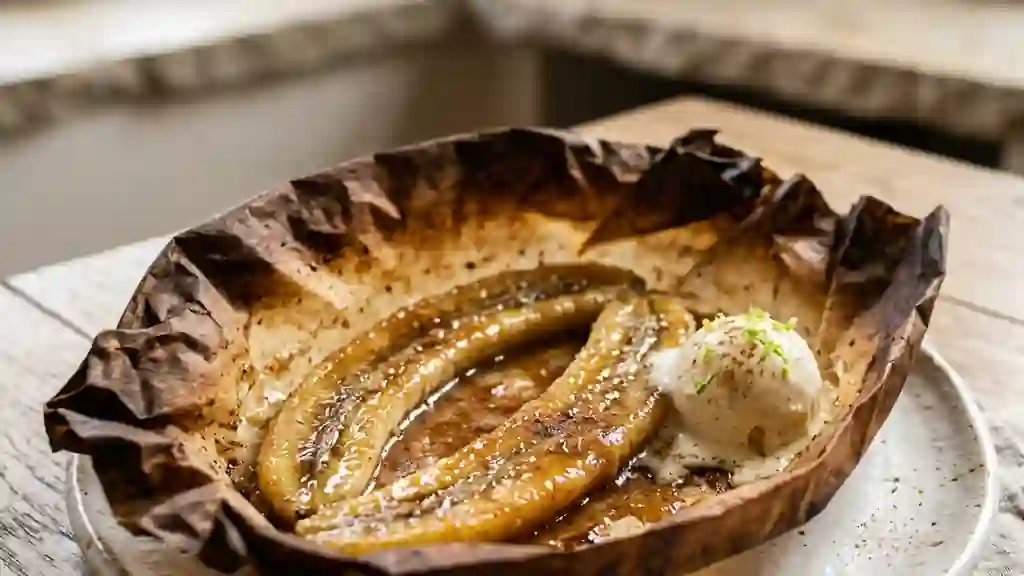 Bananes Rôties au Miel et Cannelle - Photo de présentation