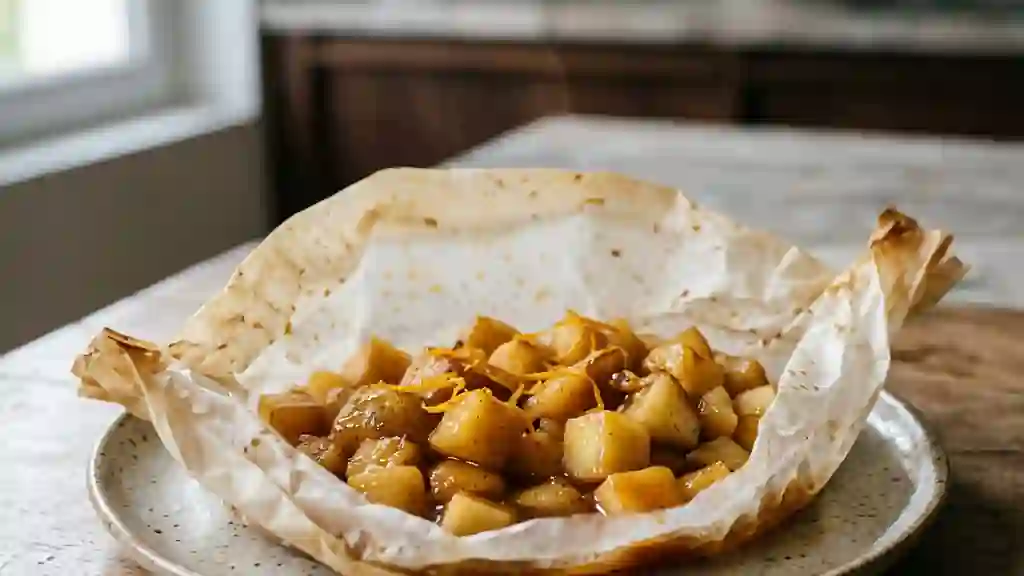 Papillote de Fruits Fondants à l'Orange - Photo de présentation