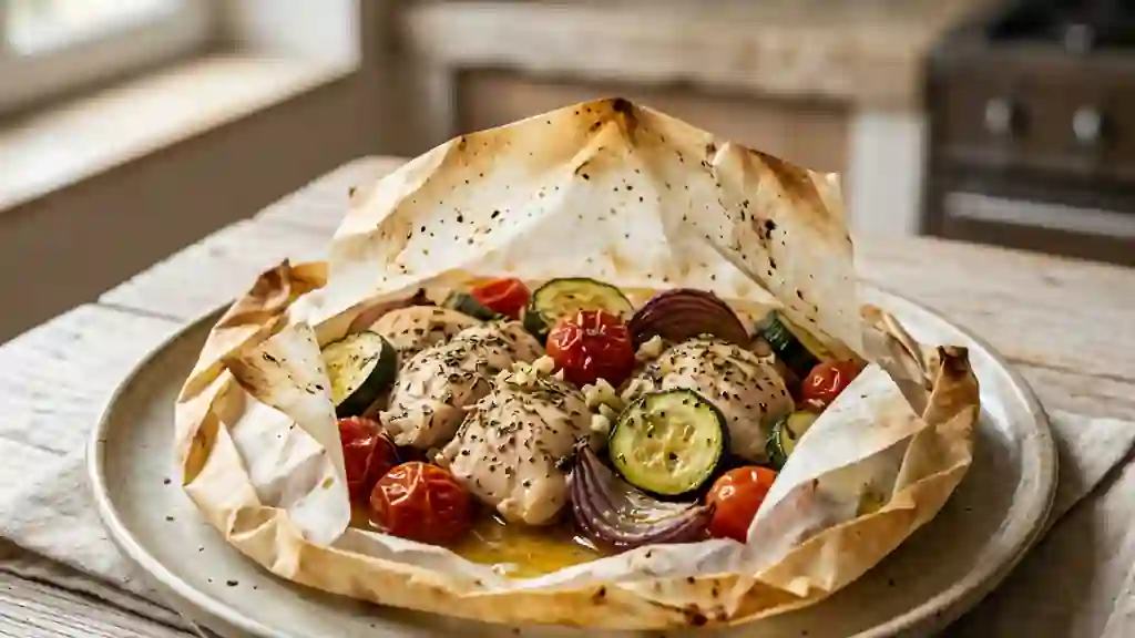 Poulet méridional fondant aux légumes du soleil - Photo de présentation