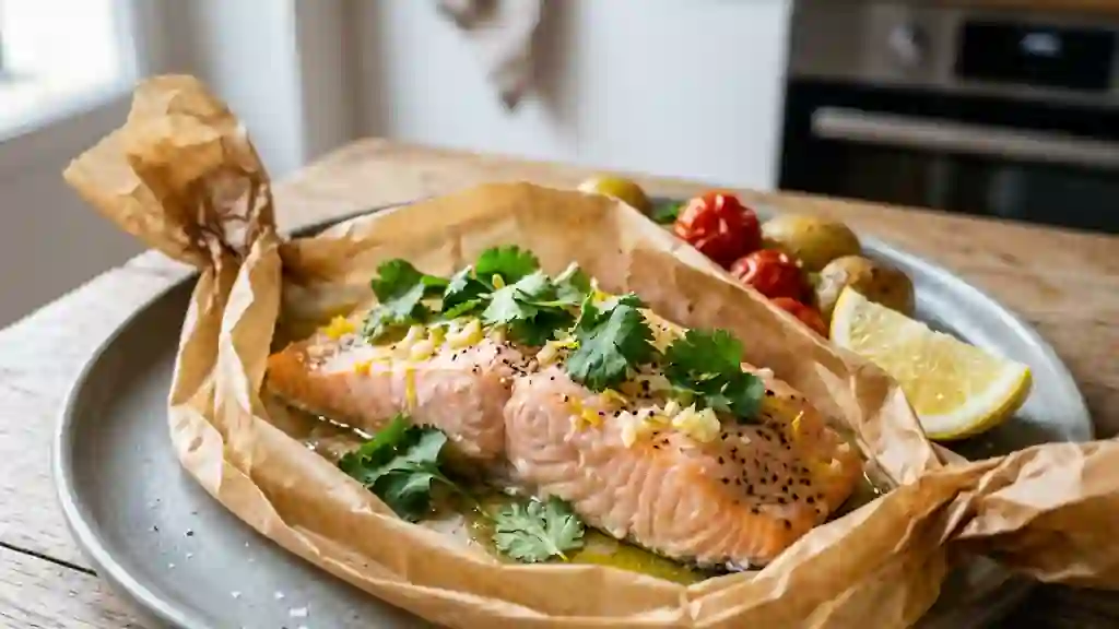 Saumon fondant au citron et coriandre - Photo de présentation