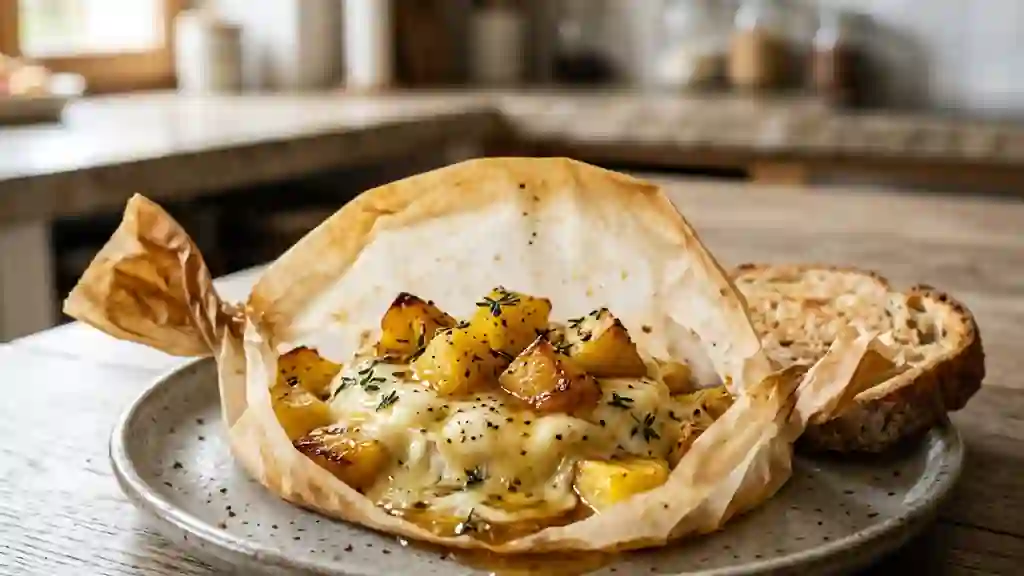 Papillotes de Chèvre Fondant à l'Ananas - Photo de présentation