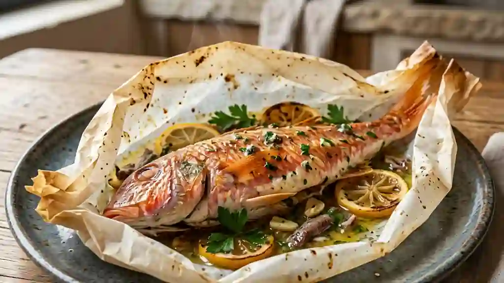 Rougets fondants au beurre d'anchois iodé - Photo de présentation