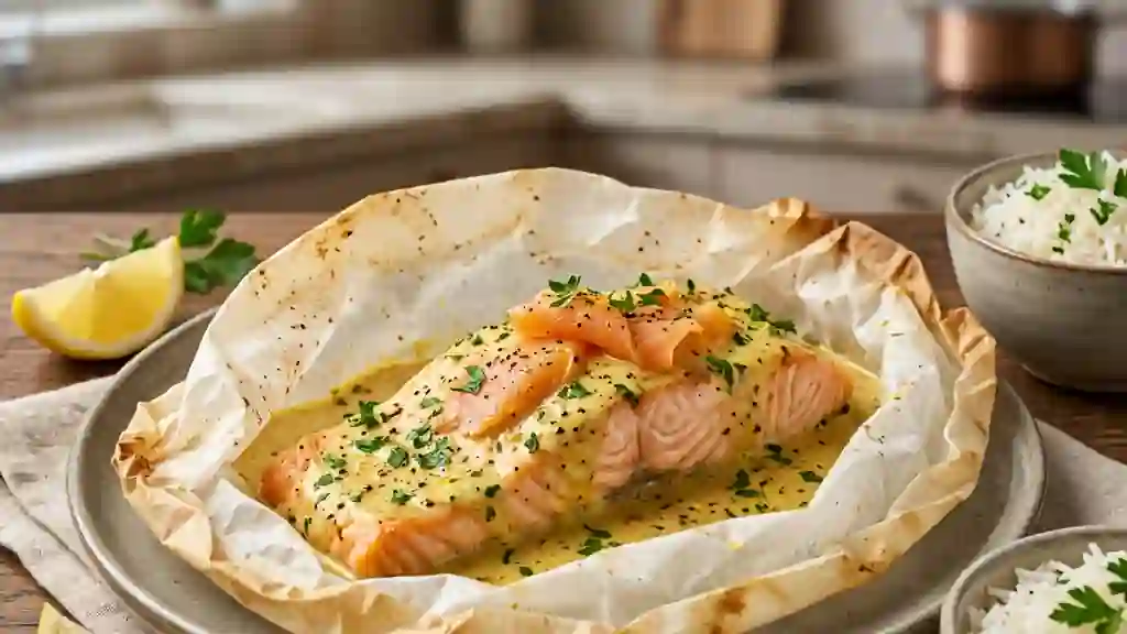 Duo de saumon fondant au curry - Photo de présentation