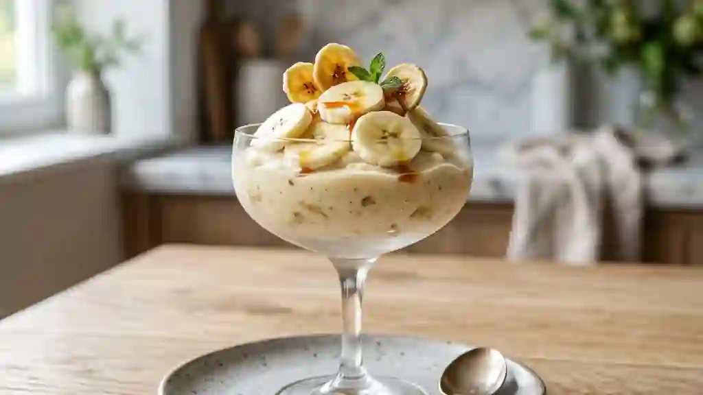 Parfait à la Banane Fondant et Givré - Photo de présentation