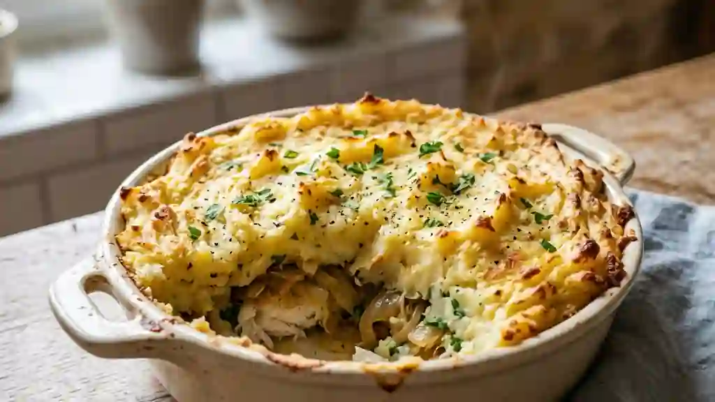Parmentier de poisson fondant et gratiné - Photo de présentation