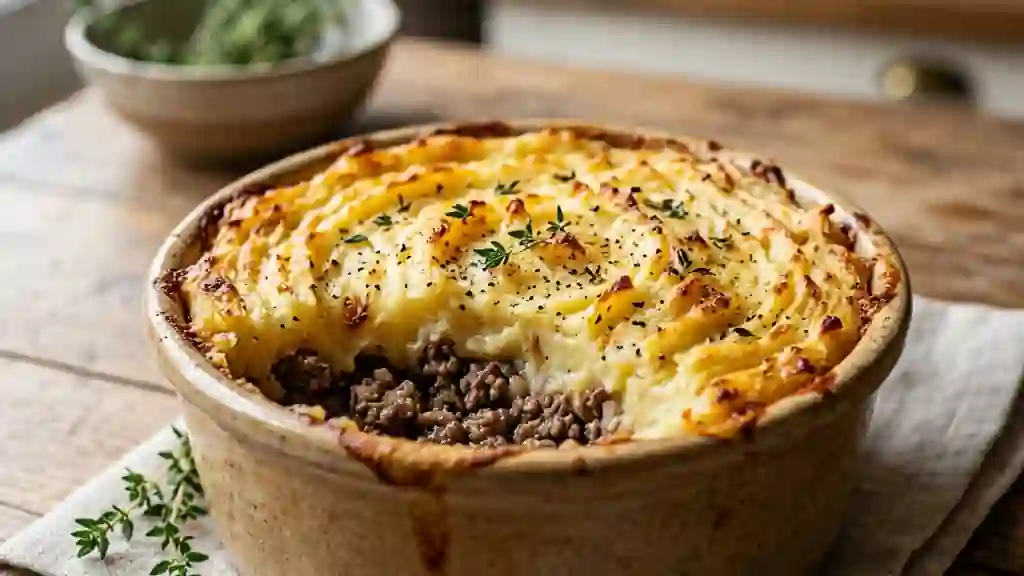 Parmentier de sanglier onctueux à l'ail rôti - Photo de présentation