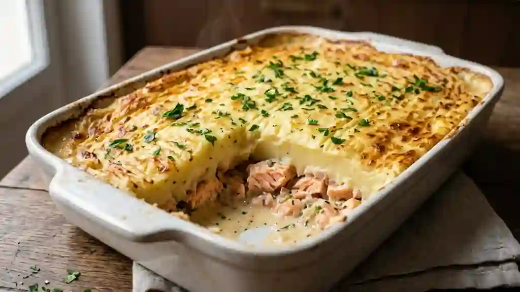 Parmentier de saumon à la crème - Photo de présentation
