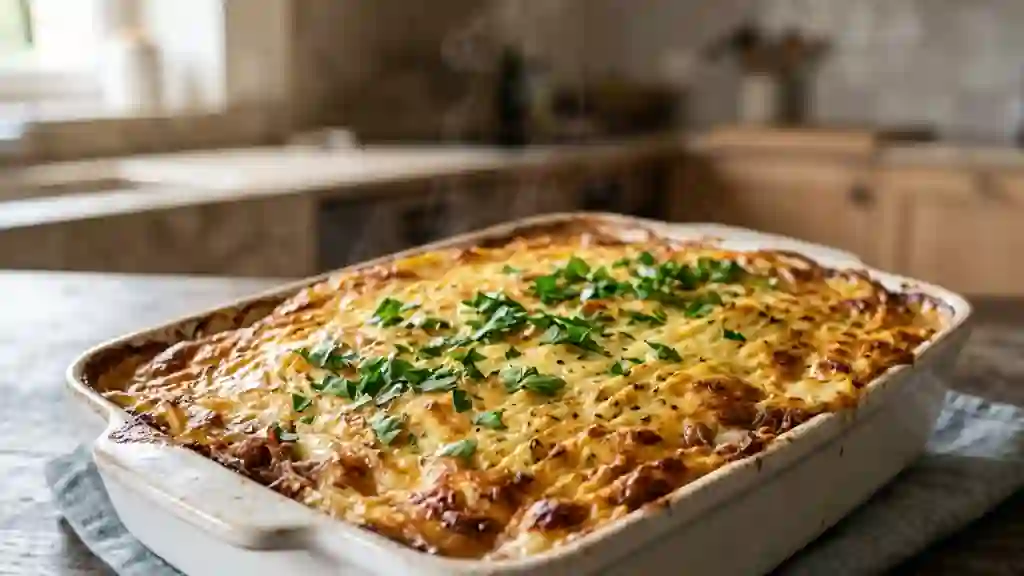 Parmentier de canard confit et purée onctueuse - Photo de présentation