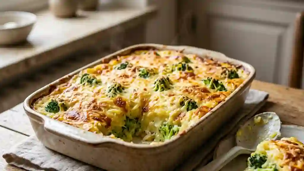 Parmentier aux brocolis crémeux et doré - Photo de présentation