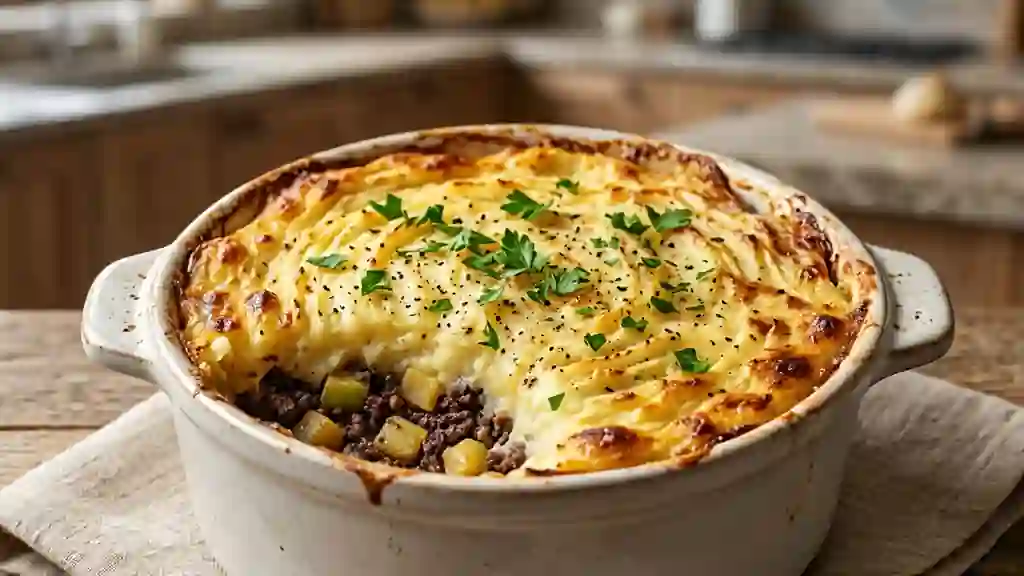 Parmentier boudin noir et pommes fondantes - Photo de présentation