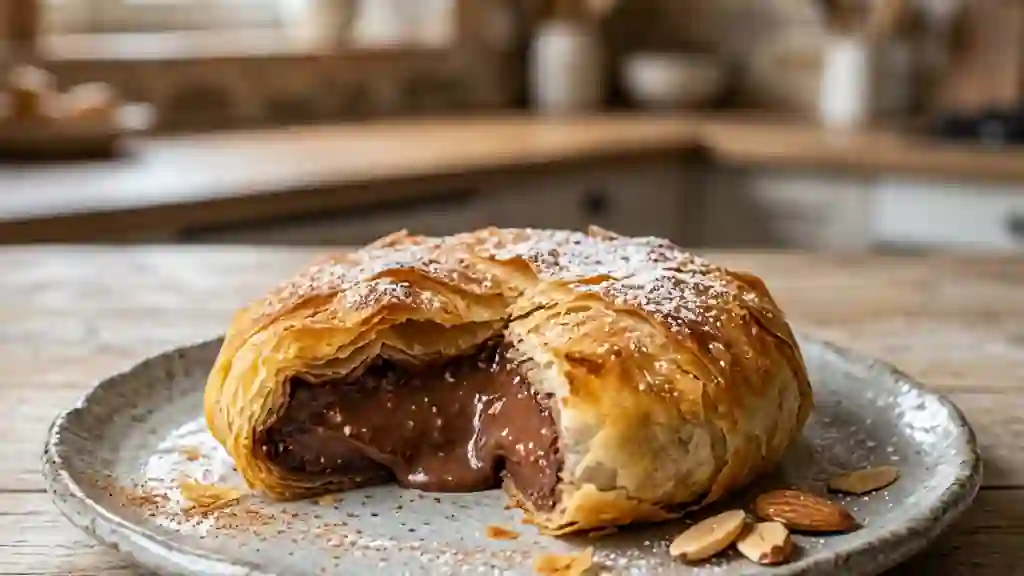 Pastilla croustillante au chocolat fondant - Photo de présentation