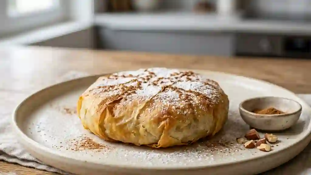 Pastilla au poulet et amandes croquantes - Photo de présentation