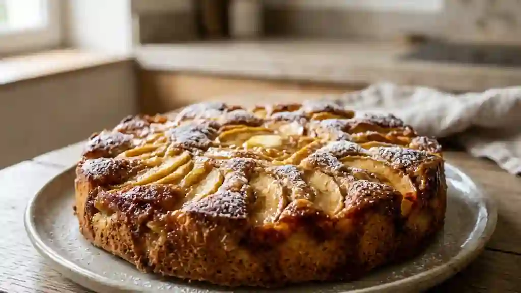 Pastis gascon aux pommes fondant et beurré - Photo de présentation