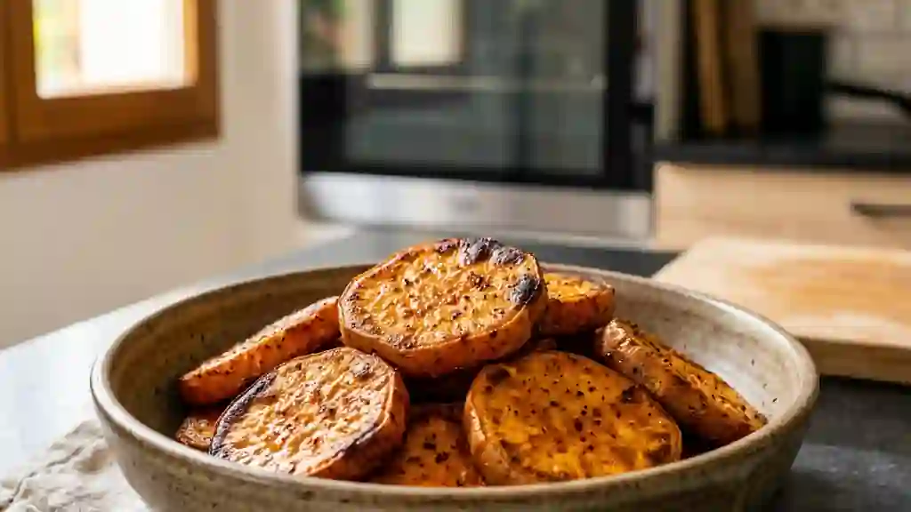Patates douces croustillantes au paprika doux - Photo de présentation