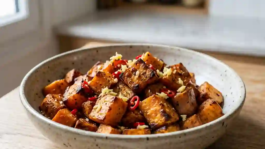 Patates douces fondantes au gingembre piquant - Photo de présentation