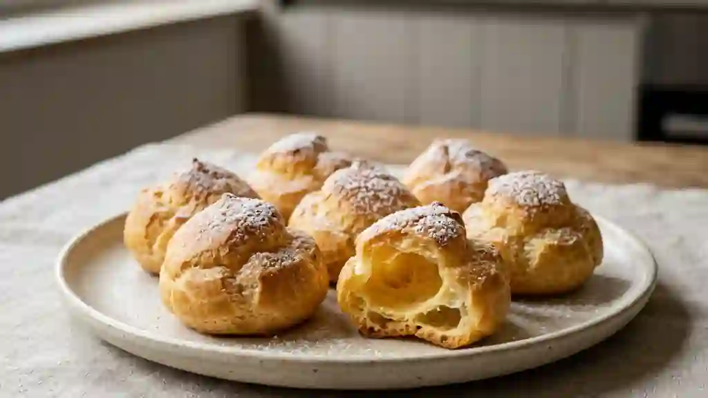 Pâte à choux aérienne et dorée - Photo de présentation