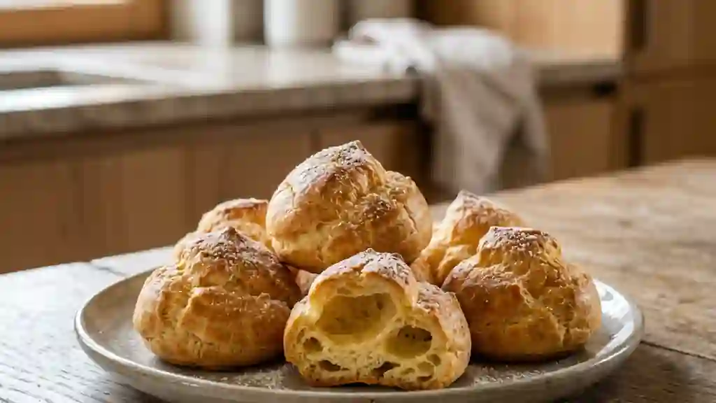 Pâte à choux dorée et aérienne - Photo de présentation