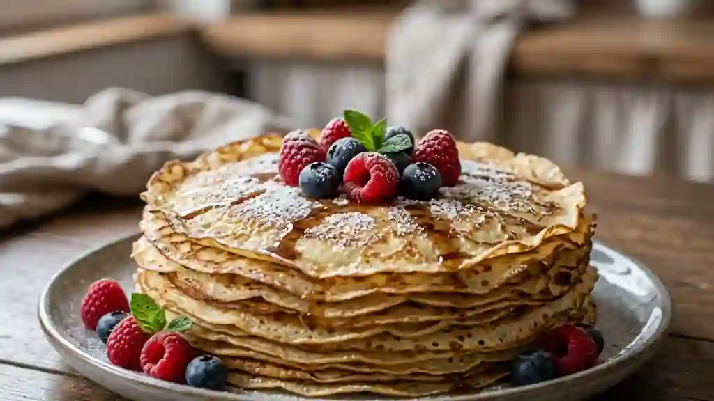 Crêpes fondantes au beurre noisette - Photo de présentation