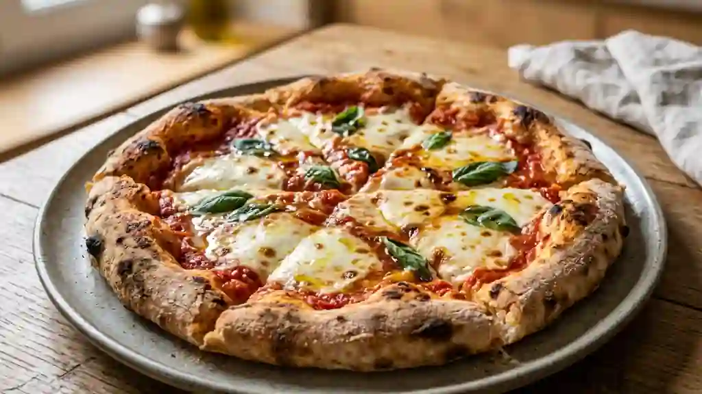 Pâte à pizza fine et croustillante - Photo de présentation