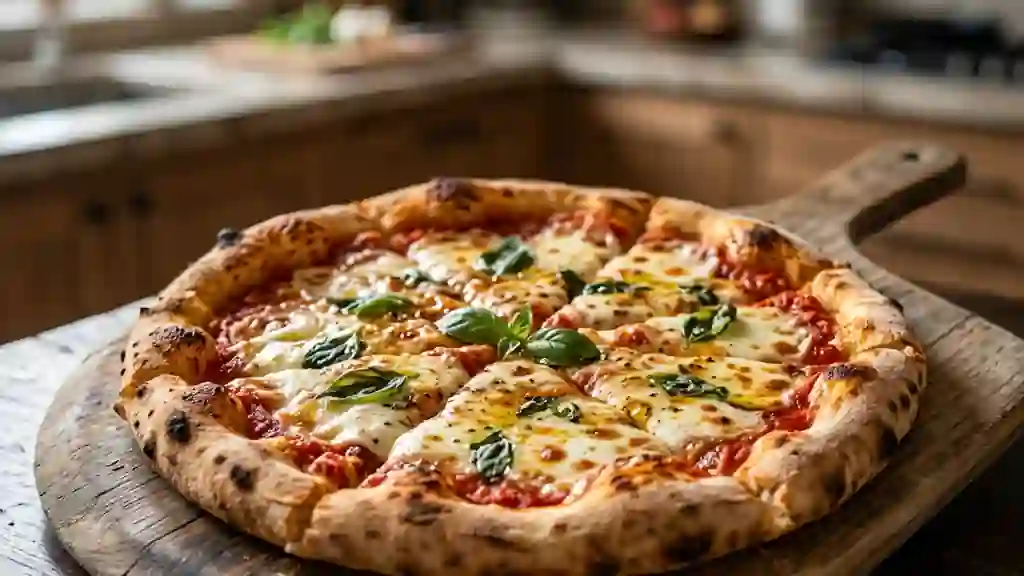 Pâte à pizza moelleuse et croustillante - Photo de présentation