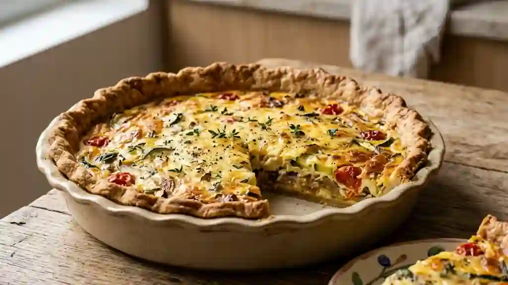 Pâte à tarte croustillante à l'huile d'olive - Photo de présentation