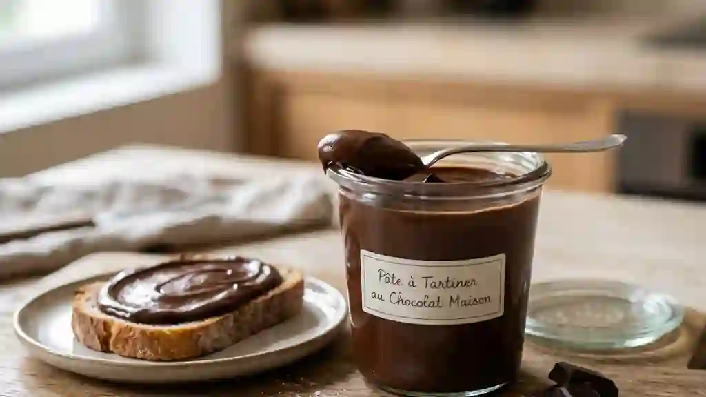 Pâte à tartiner fondante au chocolat noir - Photo de présentation
