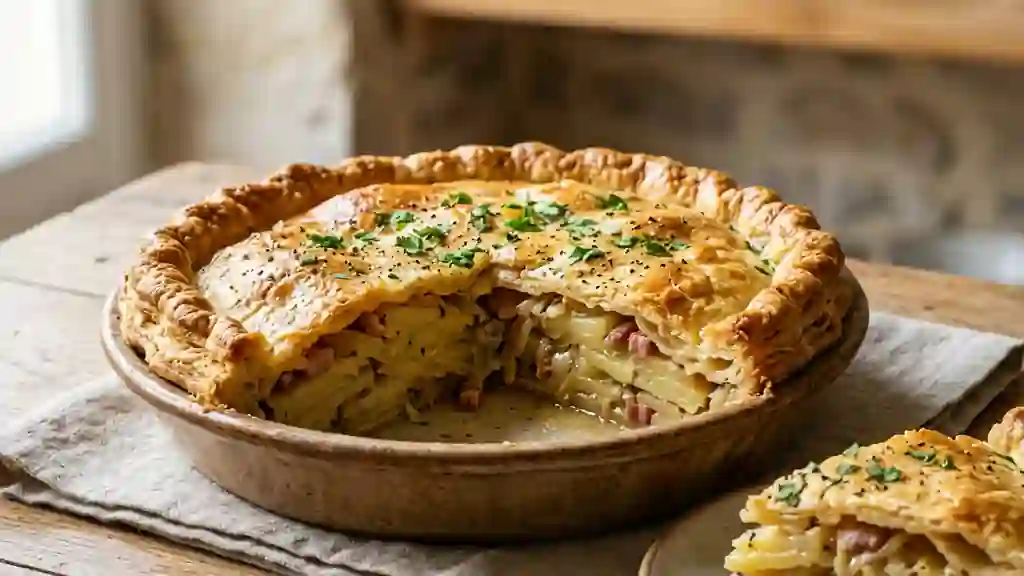 Pâté aux Pommes de Terre Fondant et Lardé - Photo de présentation