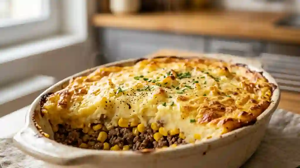 Pâté chinois fondant et gratiné - Photo de présentation