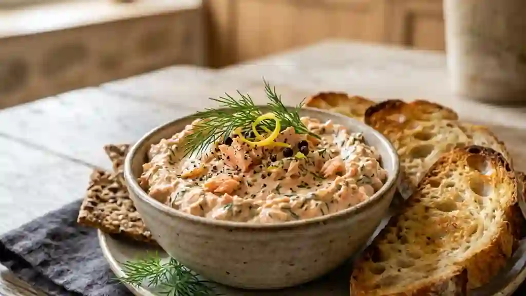 Pâté de saumon fondant à l'aneth - Photo de présentation