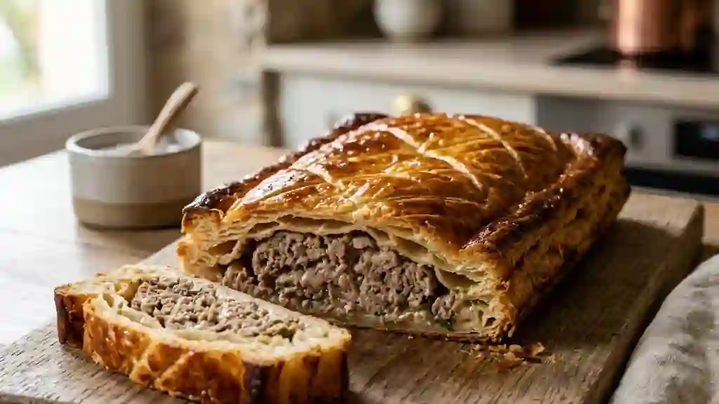 Pâté lorrain fondant et sa croûte dorée - Photo de présentation