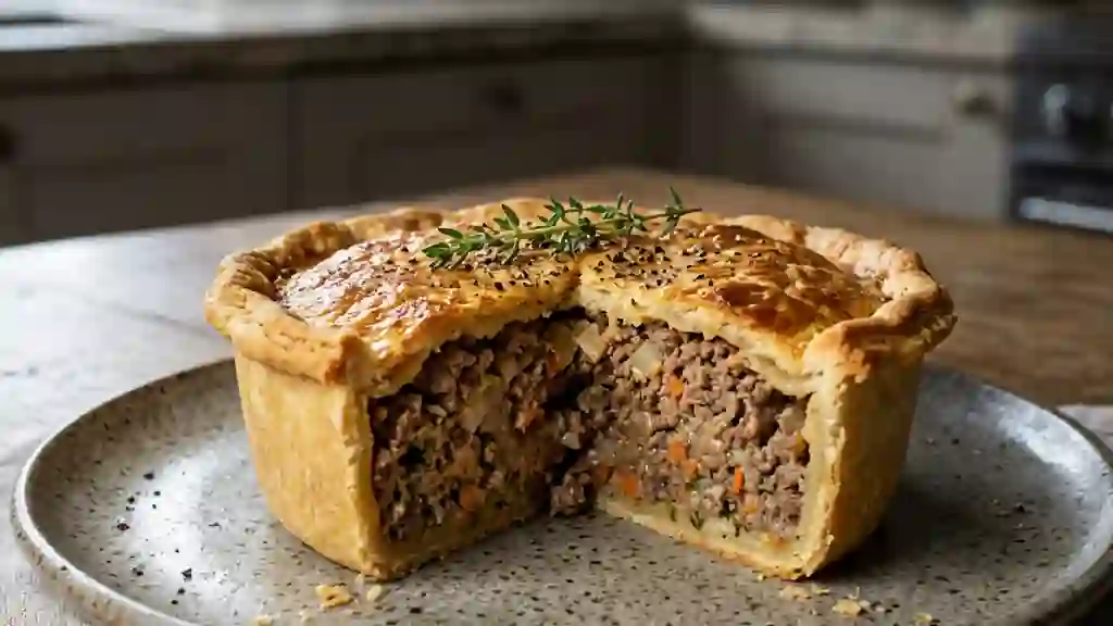 Pâté paysan au bœuf fondant et croustillant - Photo de présentation
