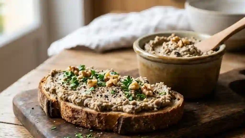Tartinade onctueuse soja et champignons - Photo de présentation